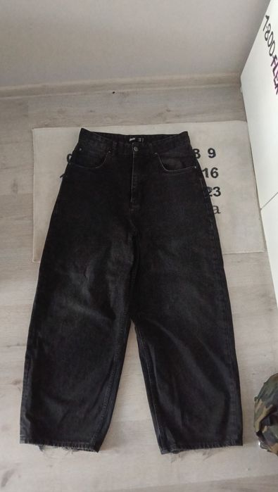 Baggy jeansy czarne SWD