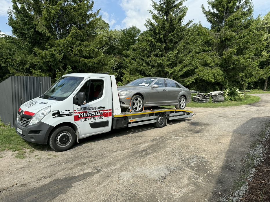 Transport autolawetą  zapraszam