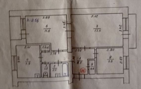 Продаж 3-кімнатної квартири 59.9 м² | Бориспіль, р-н Соцмістечка