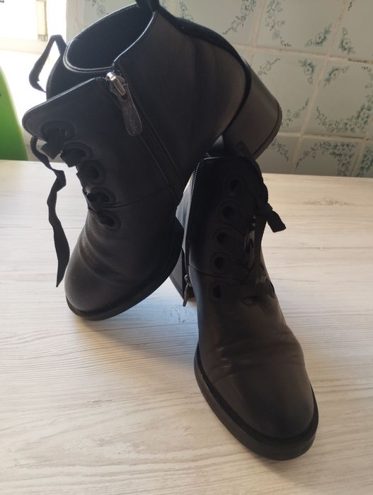 Ботинки осень весна кожа