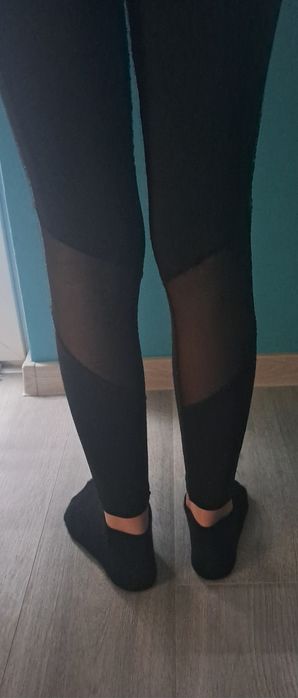 Leginsy dziewczęce z siateczką