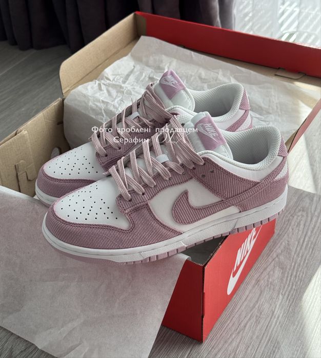 Nike Dunk Low ピンク US 9.5 Original NEW Nike Dunk Low Pink Corduroy (IN BOX): 3 050 грн