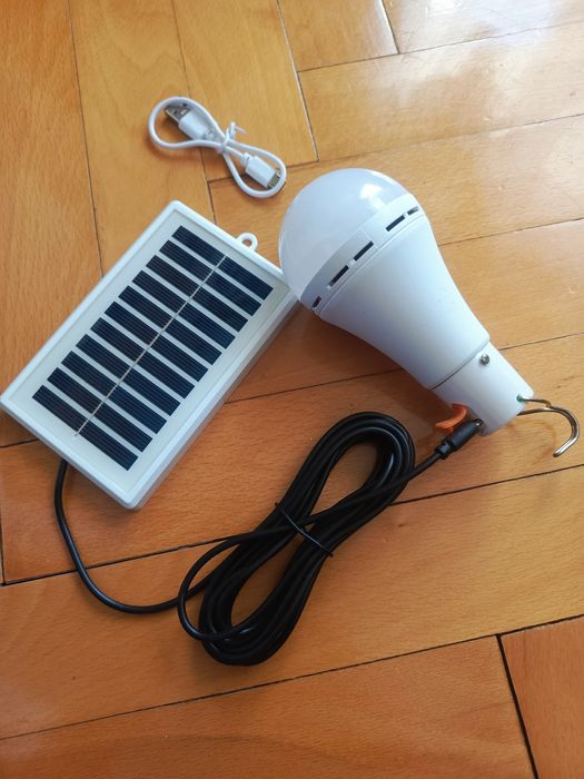 Żarówka  LED solar camping, survival, bushcraft