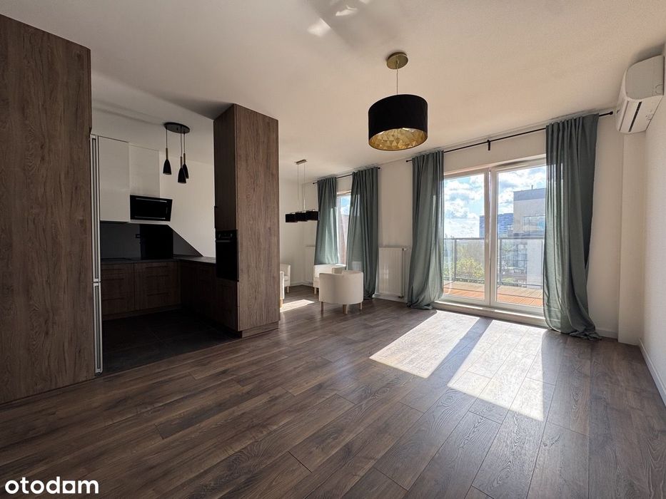 Ustawny 3 pokojowy Apartament z DWOMA Tarasami. Widok na Zieleń