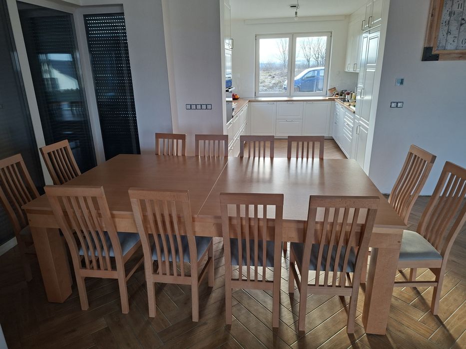 Stół jadalnia, 12 krzeseł, bilard