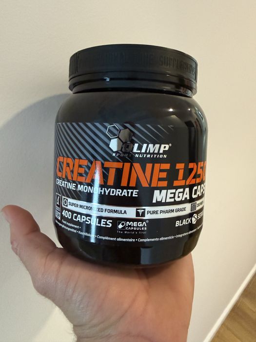 Olimp creatine 1250 mega caps 400 kaps kreatyna. Nowa. 2028