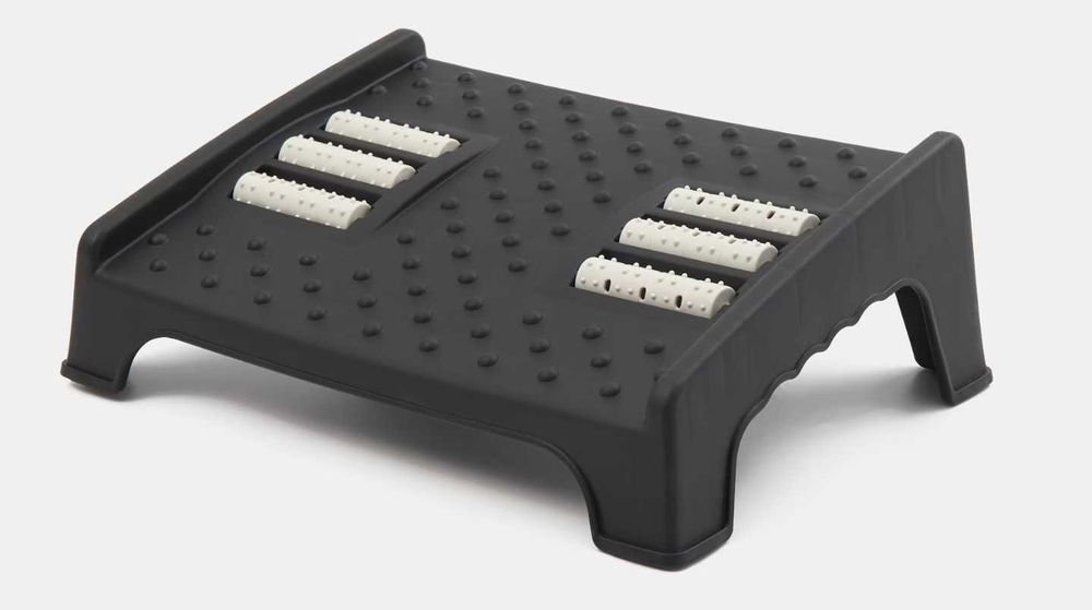 Підставка для ніг під стіл з масажним валиком