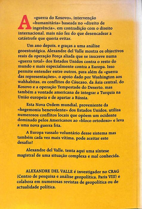 "Guerras Contra a Europa" de Alexandre dell Valle