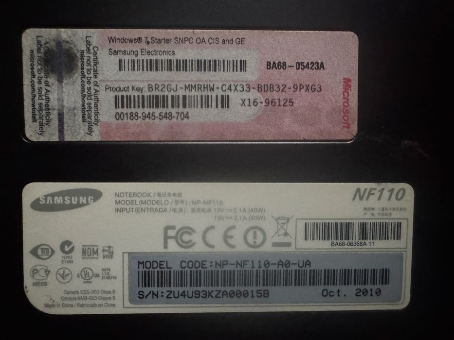 Продам ноутбук Samsung NF 110