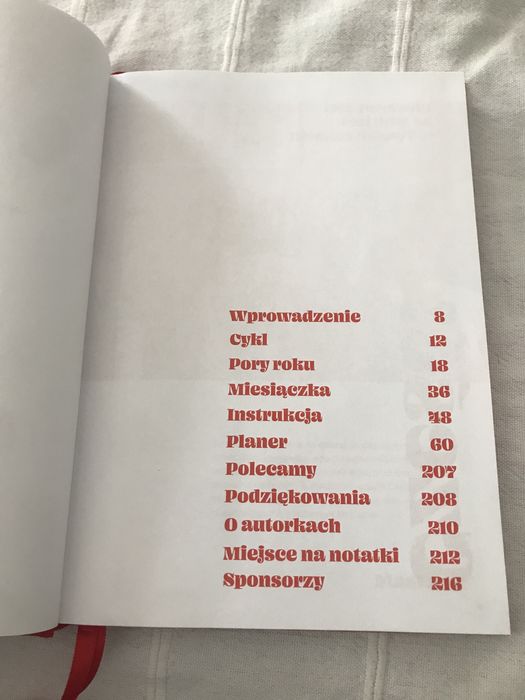 Moc Mapa obserwacji cyklu planer Masterki notes kalendarz planer