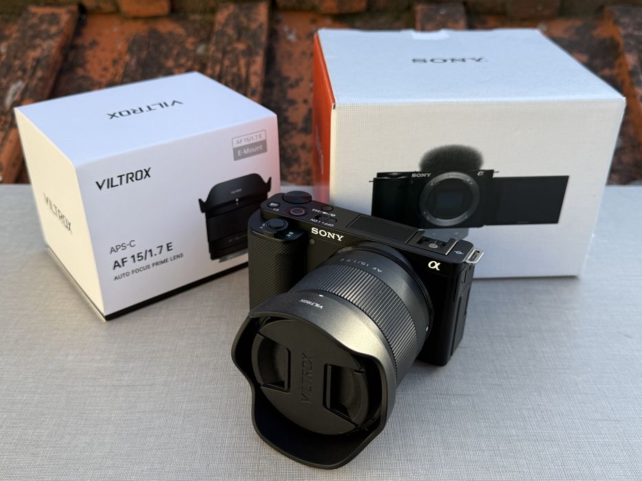 Sony zv-e10 mais viltrox 15mm f1.7