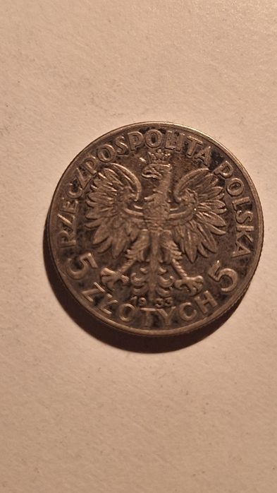 5 złotych 1933 Głowa Kobiety 2 szt - moneta historyczna