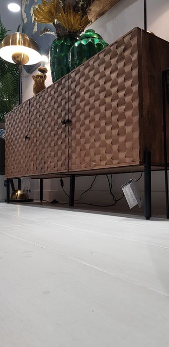 Aparador de Madeira de Manga Escura - 165x36x76cm By Arcoazul