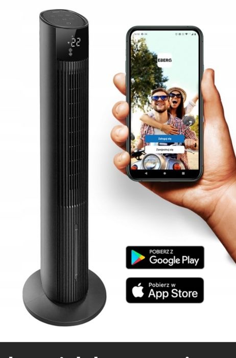 Klimator kolumnowy EBERG Nexo z Wi-Fi jonizacjai wentylatora  wiatrak