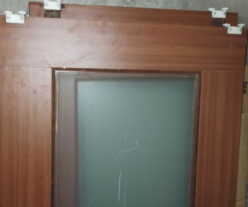 Porta de Correr em Madeira e Acrílico Fosco 260x70cm