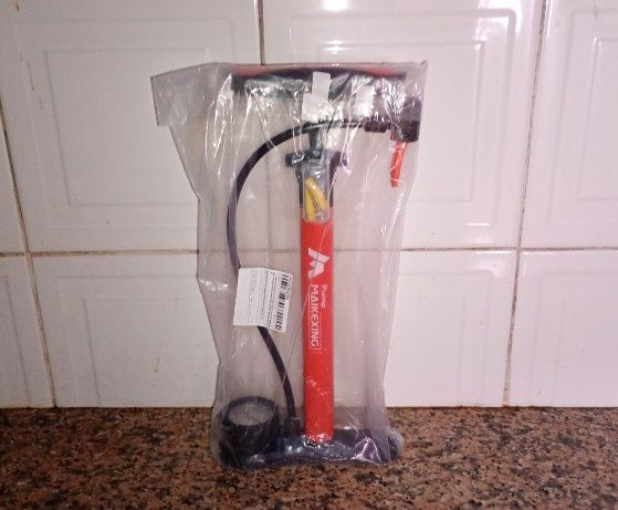 Bomba de ar de pé para Bicicleta, Moto, Automóvel, Bolas, nova