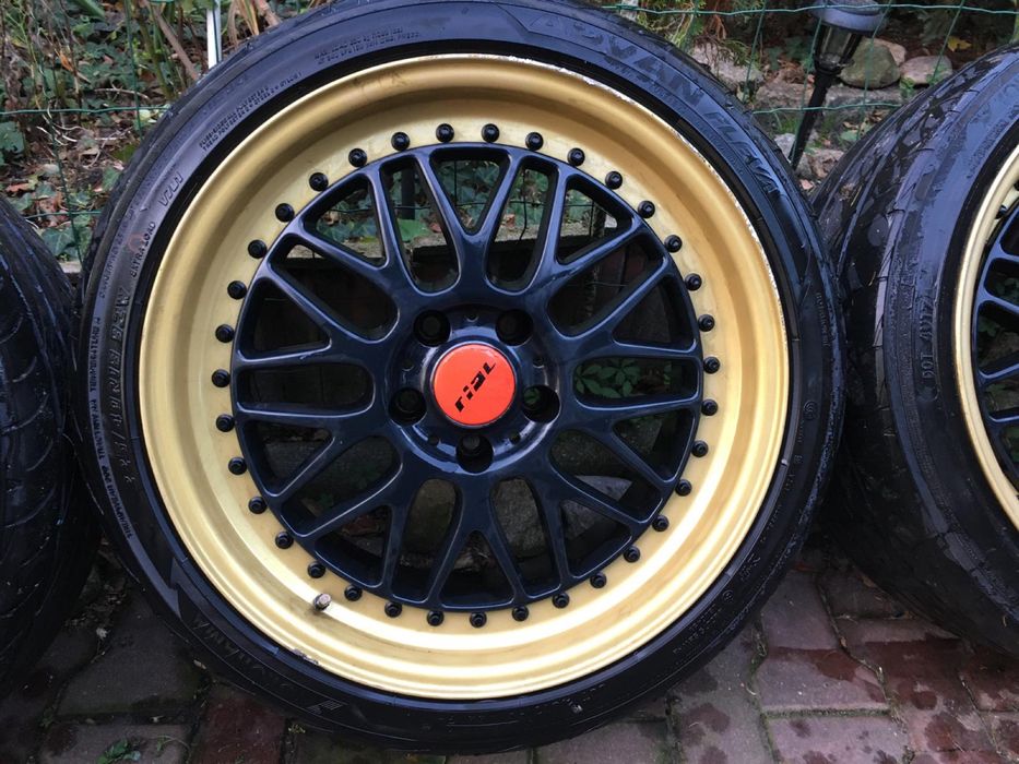 Oryginalne rial daytona race 2tlg 8,5x18 9,5x18 5x112 mercedes va audi