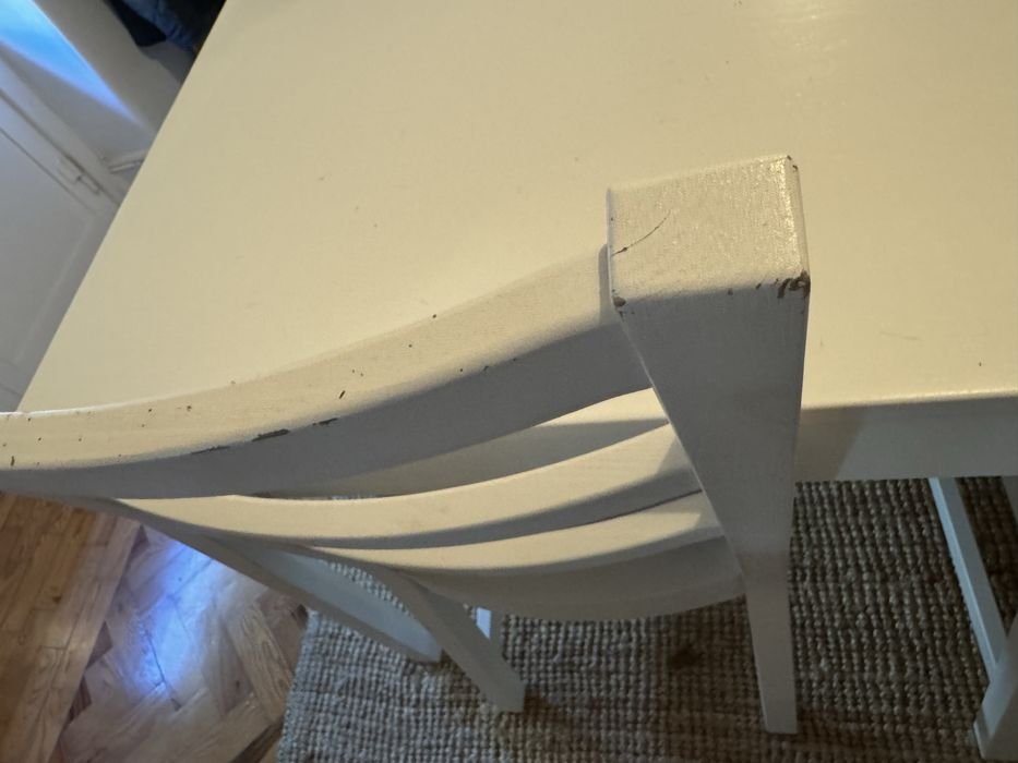 Mesa de sala + 6 cadeiras Ikea - BOM ESTADO!