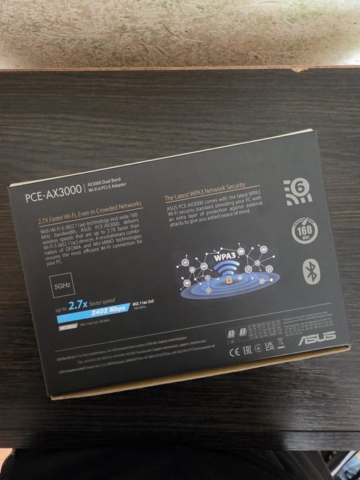 Wi-Fi/Bluetooth адаптер Asus PCE-AX3000