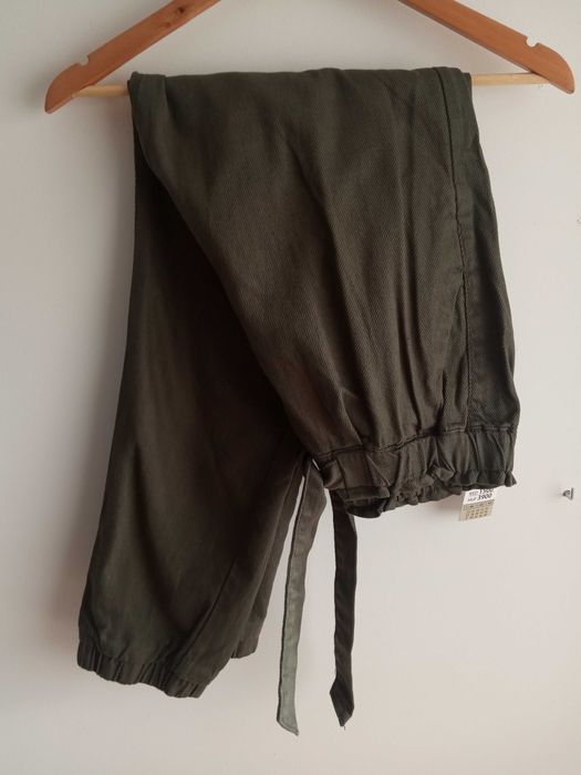 Nowe spodnie cargo paperbag L 40