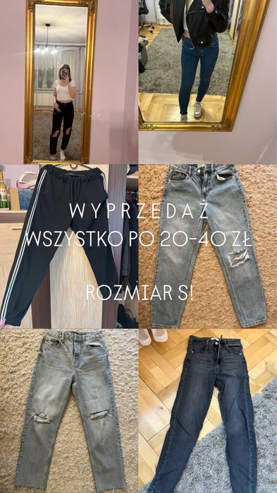 Super oferta promocja spodnie jeansy nowe stan bdb rozmiar S 36