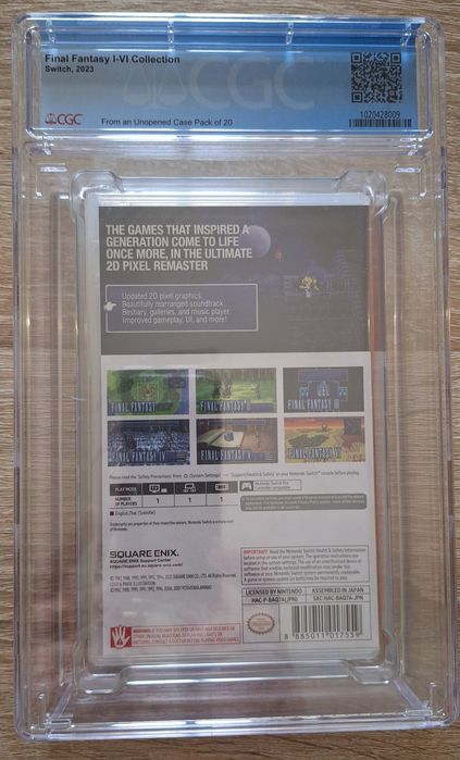Final Fantasy Collection - Pixel Remaster  Switch (Selado e Graded 9.9)