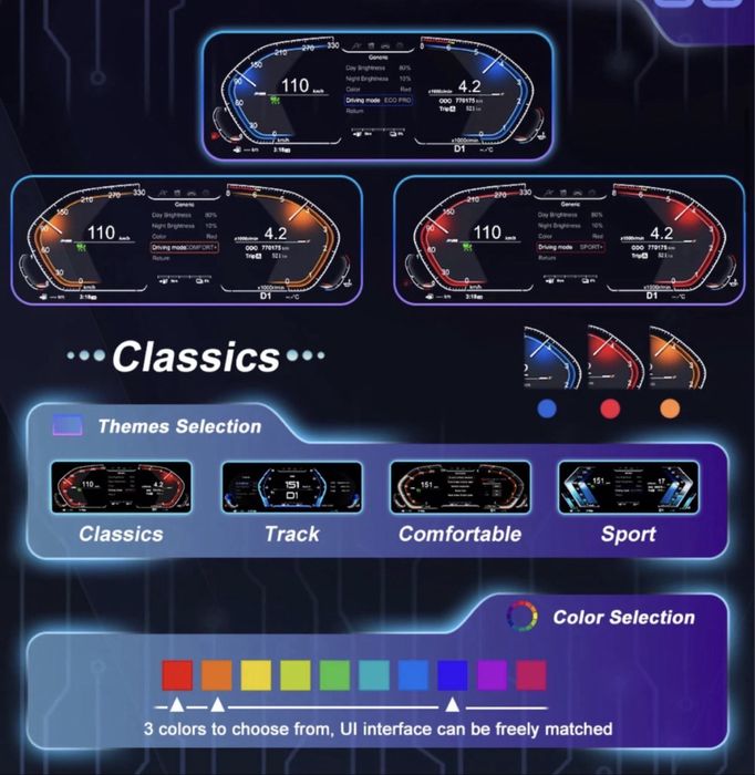 Панель LCD BMW (e60 e61 e63 е64) 2003-2010 ccc cic