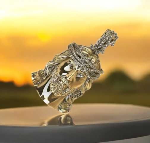 Złota zawieszka ikona Jezusa 14k z żółtego złota pj010y 20mm Wrocław