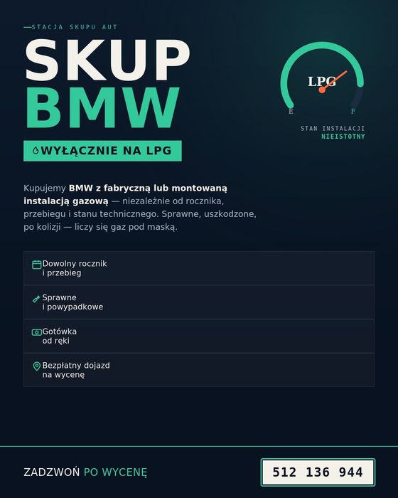Skup Aut z LPG BMW