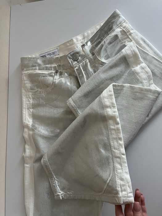 Джинси Zara, блестящие