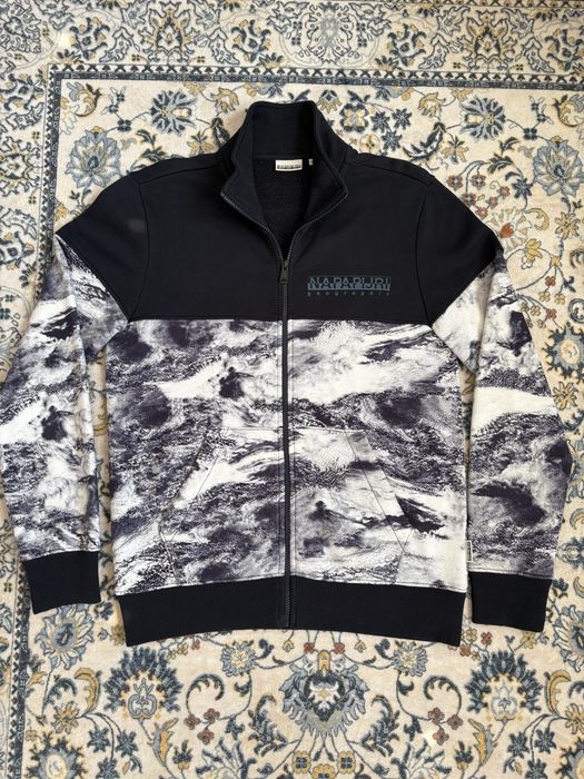 Napapijri Geographic bluza rozpinana granatowa S (zip-up)