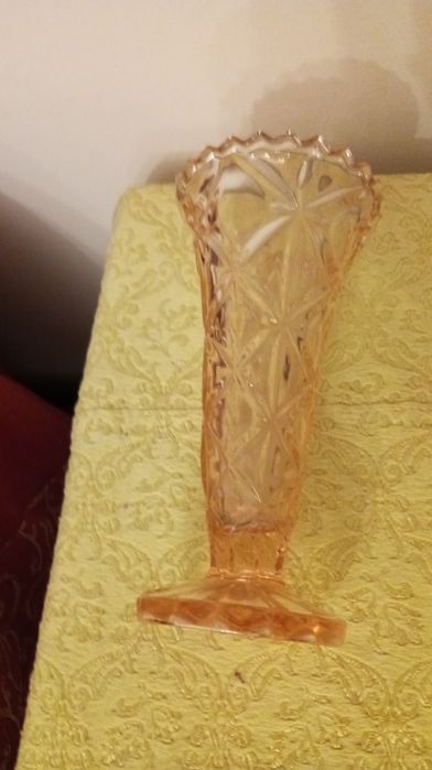 Wazon szklany kolor rozaliowy