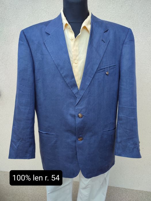 Marynarka męska Van Gils r. 54 100% len