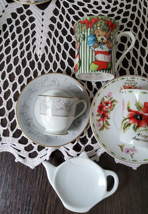 Чайна пара чашка  Royal Doulton Albert Leonardo Worcester