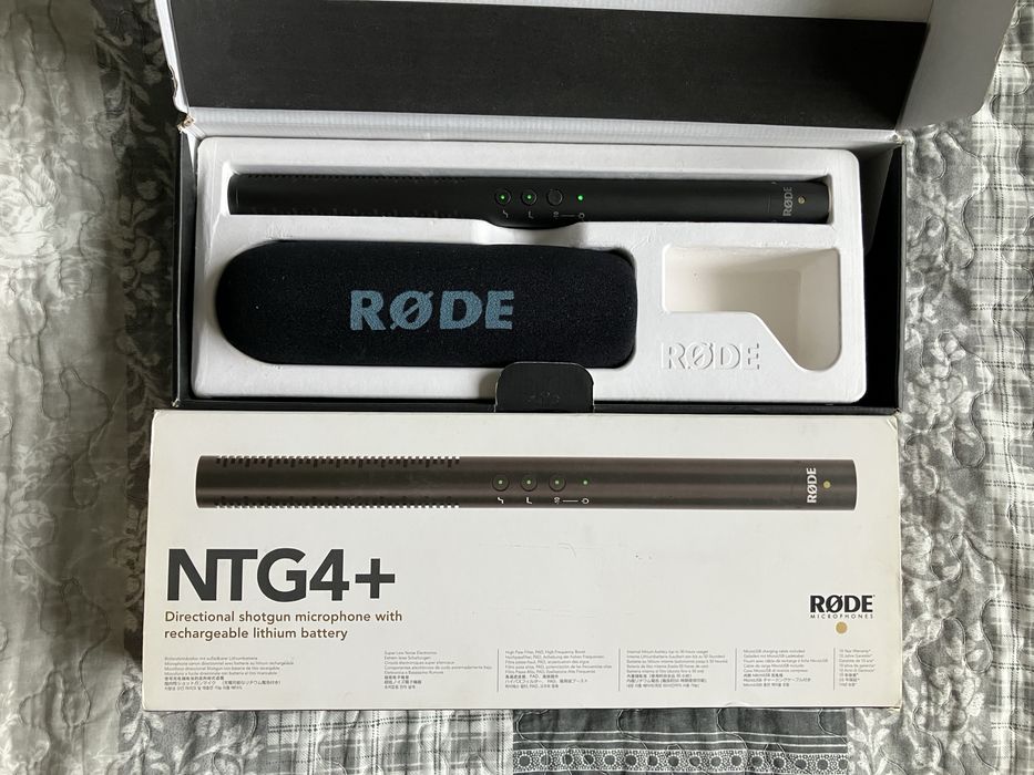Mikrofon shotgun Rode NTG4+ plus super stan