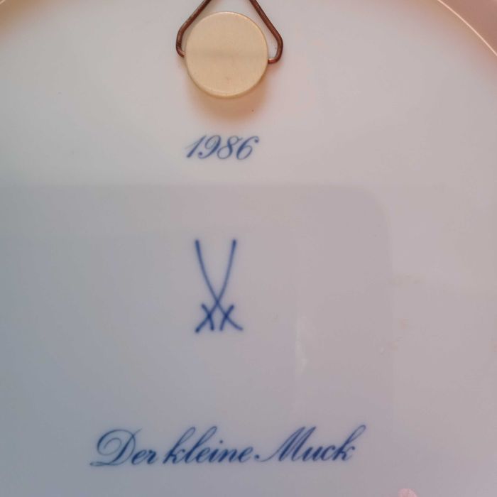 Miśnia Meissen Talerz obrazek Mały Muck  motyw Baśnie