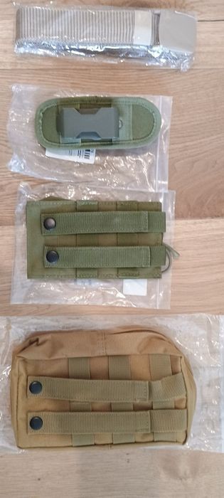 Acessórios Airsoft/Molle Radio, Lanterna, Cinto e Bolsa
