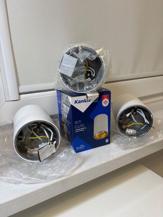 Kanlux RITI oprawa oświetleniowa sufitowa natynkowa biało złota GU10