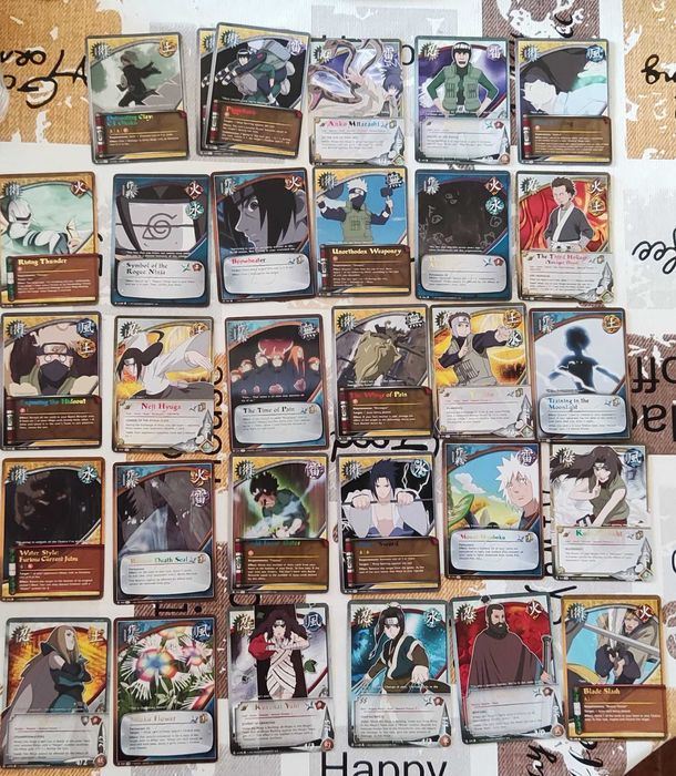 Cartas Naruto CCG originais - diversos sets e raridades