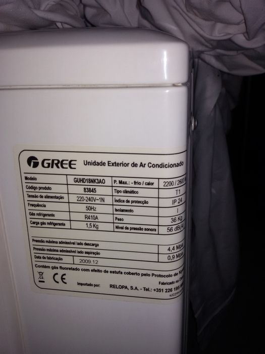 Ar condicionado Gree.      18. 000 BTU