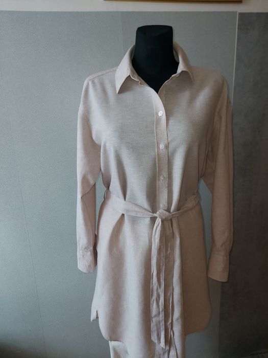 Lniana piaskowa szmizjerka