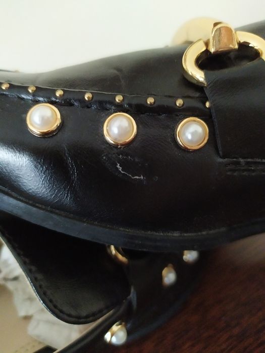 Zara czarrne mokasyny buty peły 36 nowe bez metki