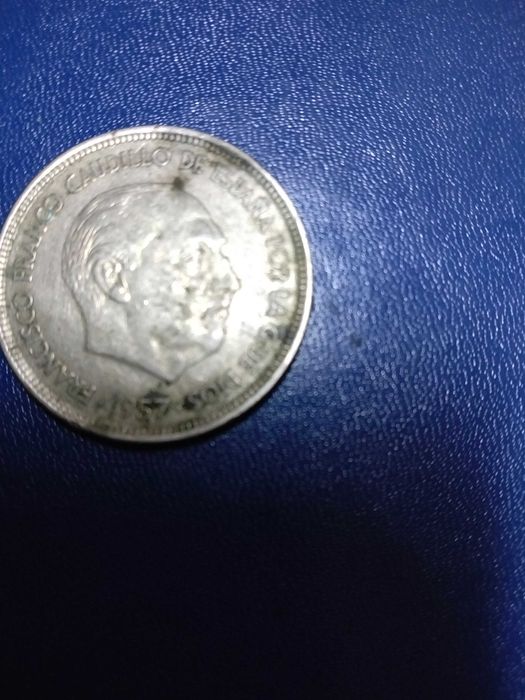 Moeda 50 pesetas rara 1957