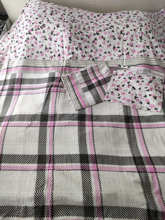 Komplet pościeli pościel euro firany satyna bawełniana 220 x 200