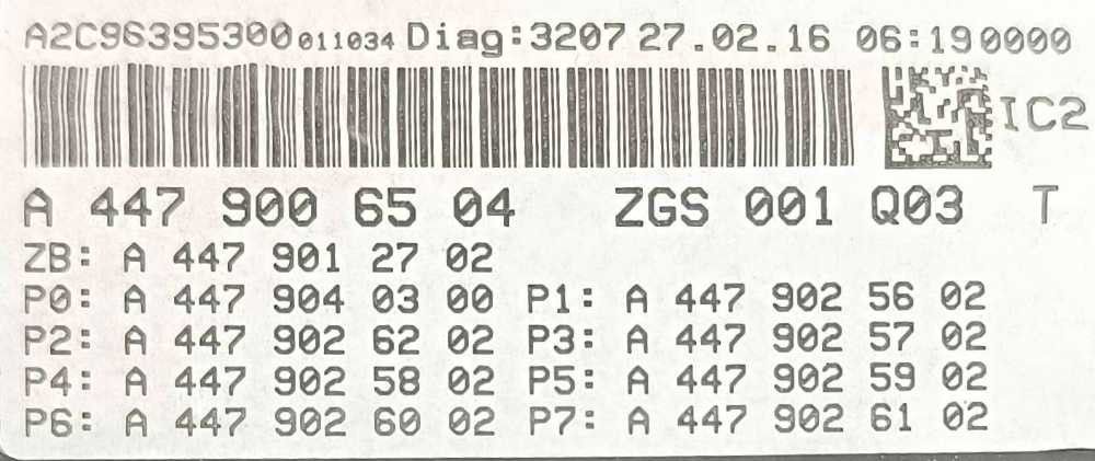 Conjunto MERCEDES-BENZ VITO Caixa (W447) ano 2018