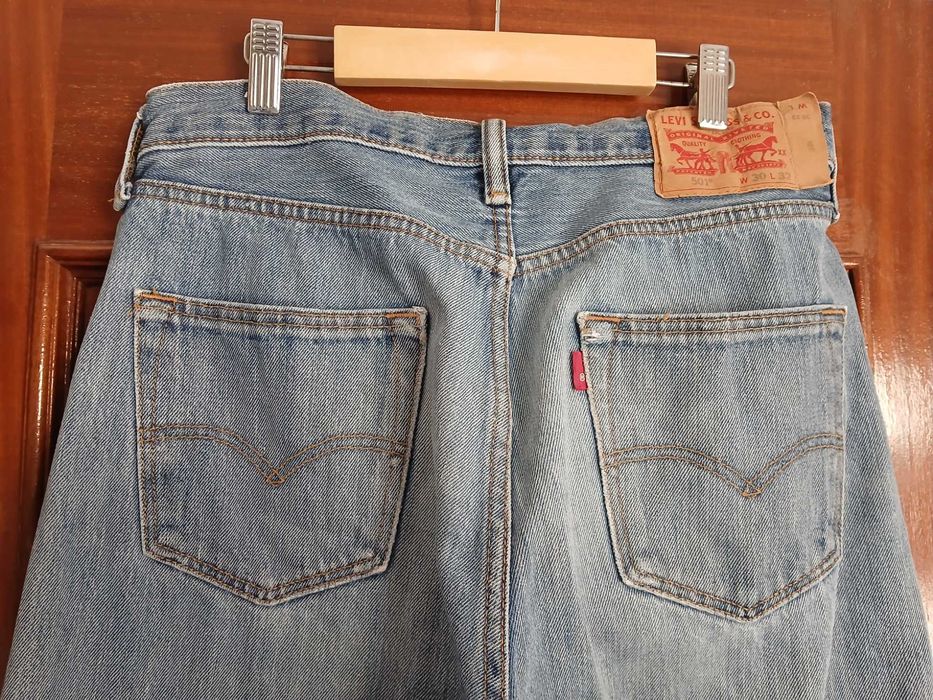 jeans Levis 501 W30 L32 calças de ganga homem