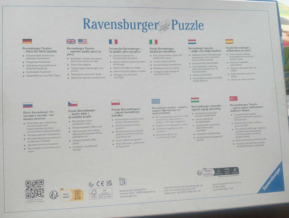 Conjunto 4 Puzzles Ravensburger Patrulha Canina