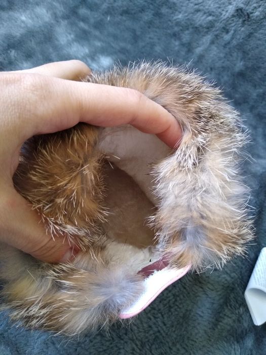 Śniegowce z futerkiem dla dziewczynki