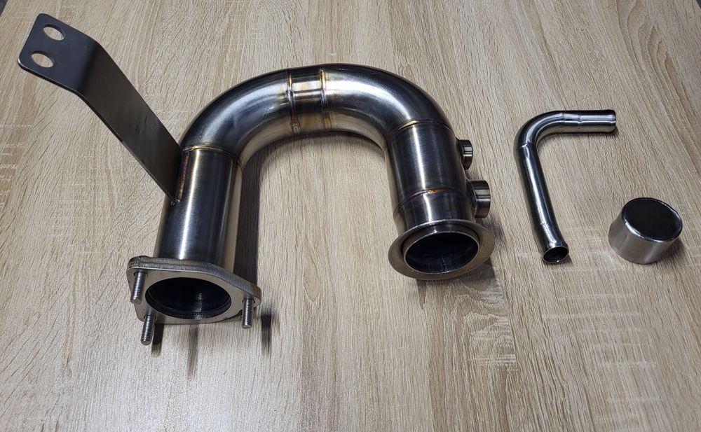 Downpipe Audi A4 B9 2.0TDI Даунпайп Ауді А4 Б9 Heat shield