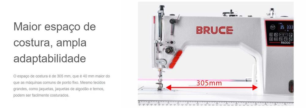 máquina de costura industrial Bruce R6000